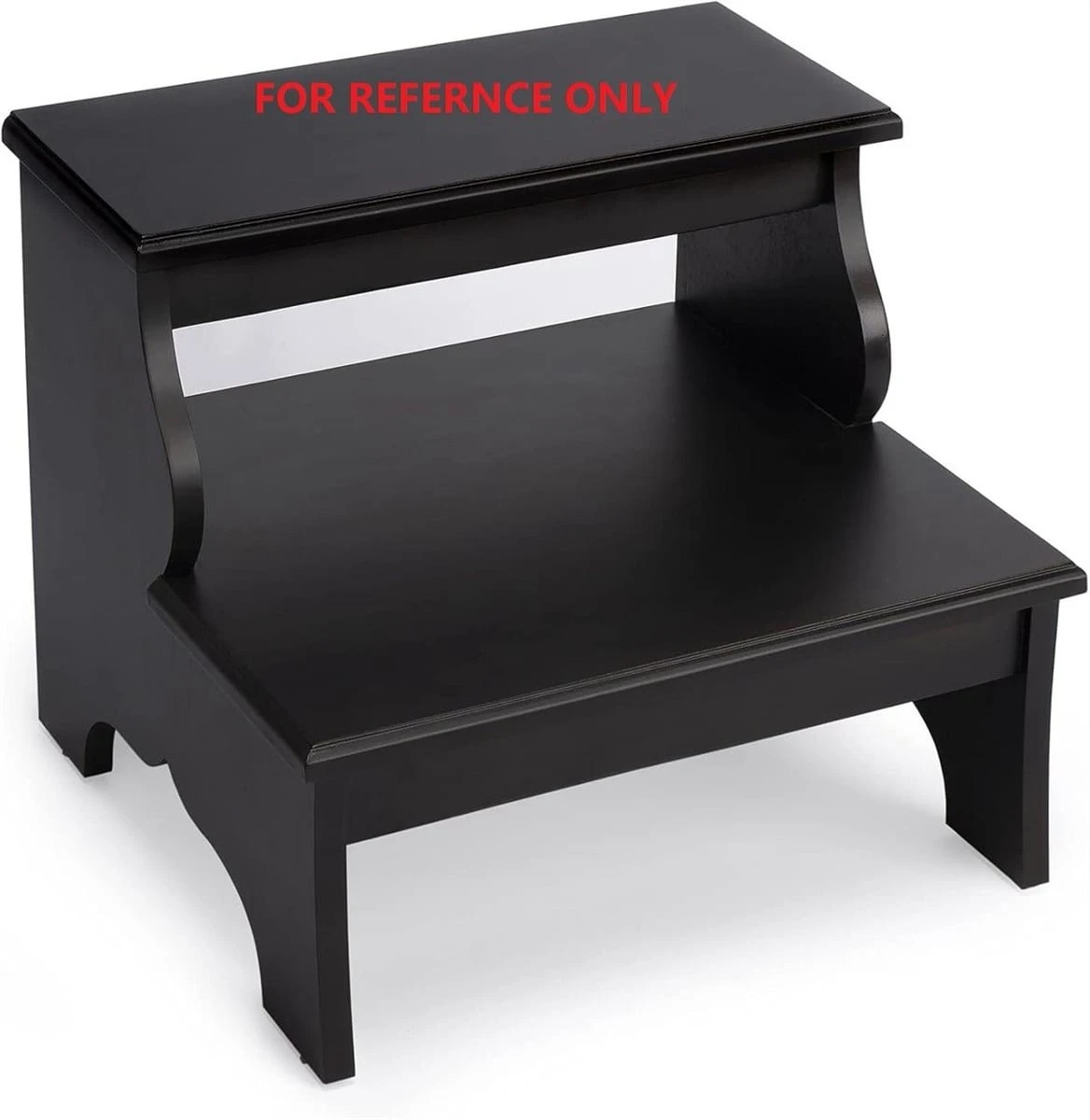 Black Wooden Step Stool - photo 2
