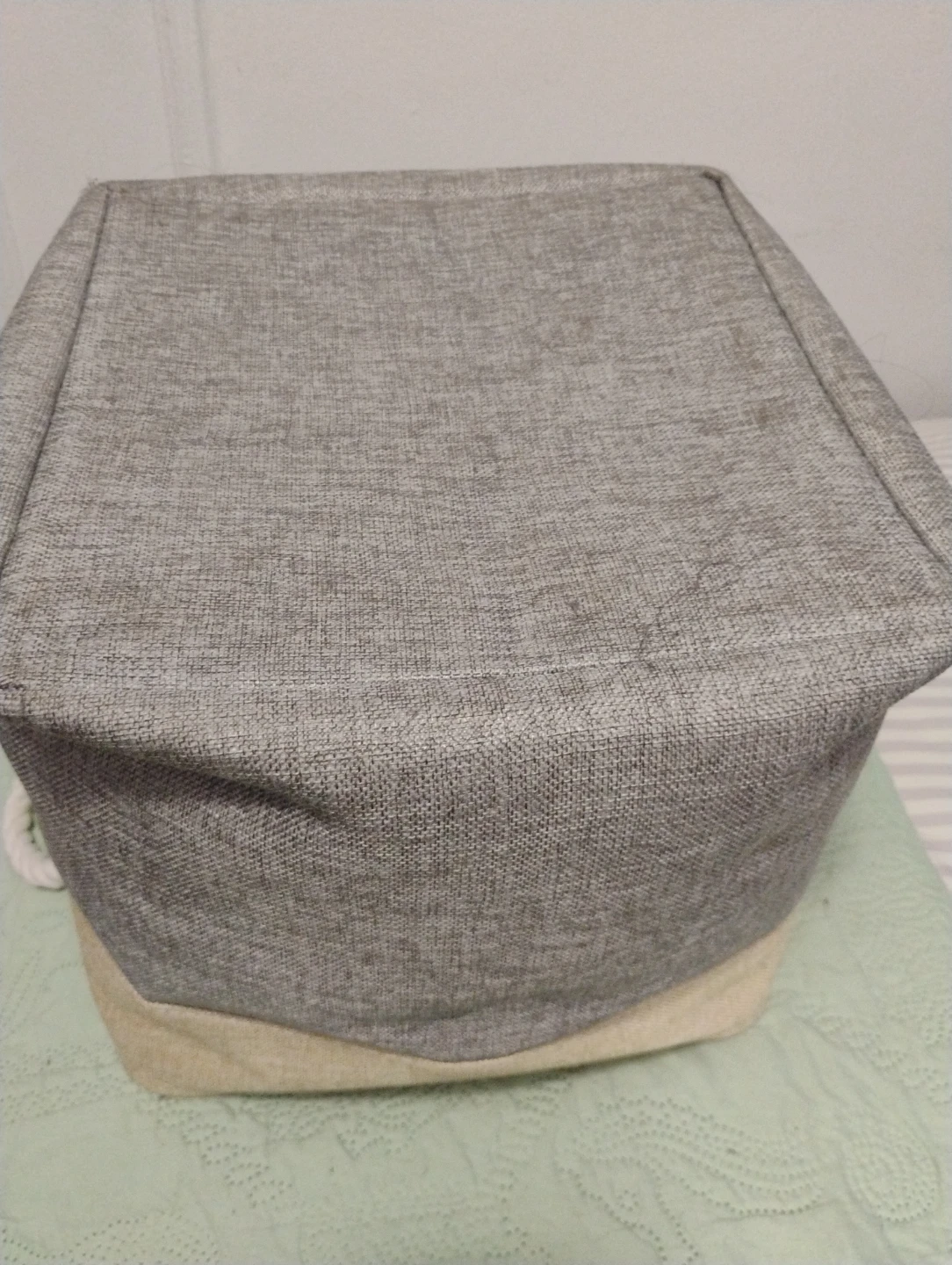Fabric Storage Basket with Rope Handles - photo 3