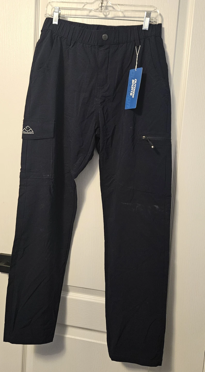 Outdoor Sports Black Cargo Pants Medium