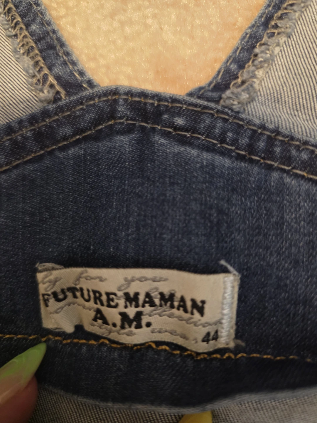 Future Maman A.M. Denim Overalls Size 44 - photo 2