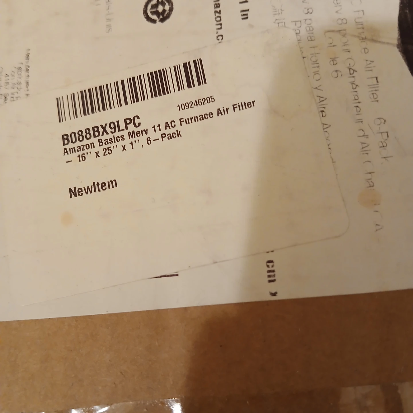 Amazon Basics Merv 11 AC Furnace Air Filter - photo 2