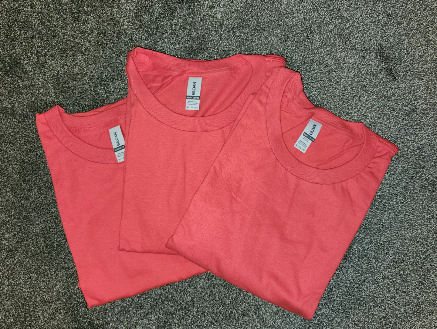 Gildan Heavy Cotton T-Shirts (3XL) - Red