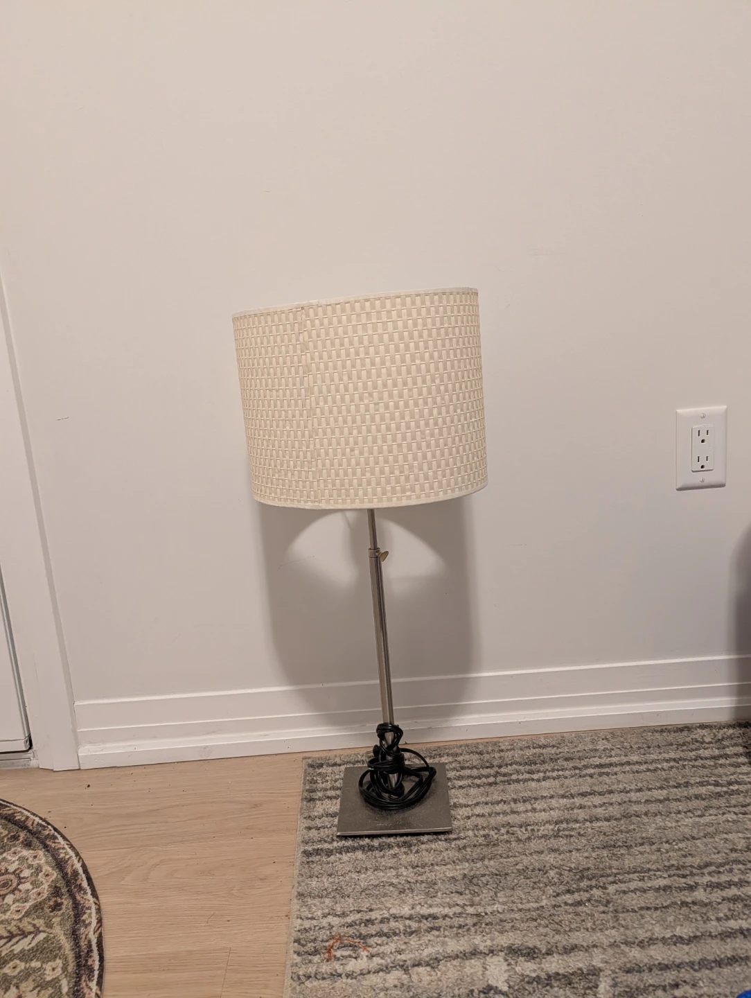 Standing Lamp with Textured Shade