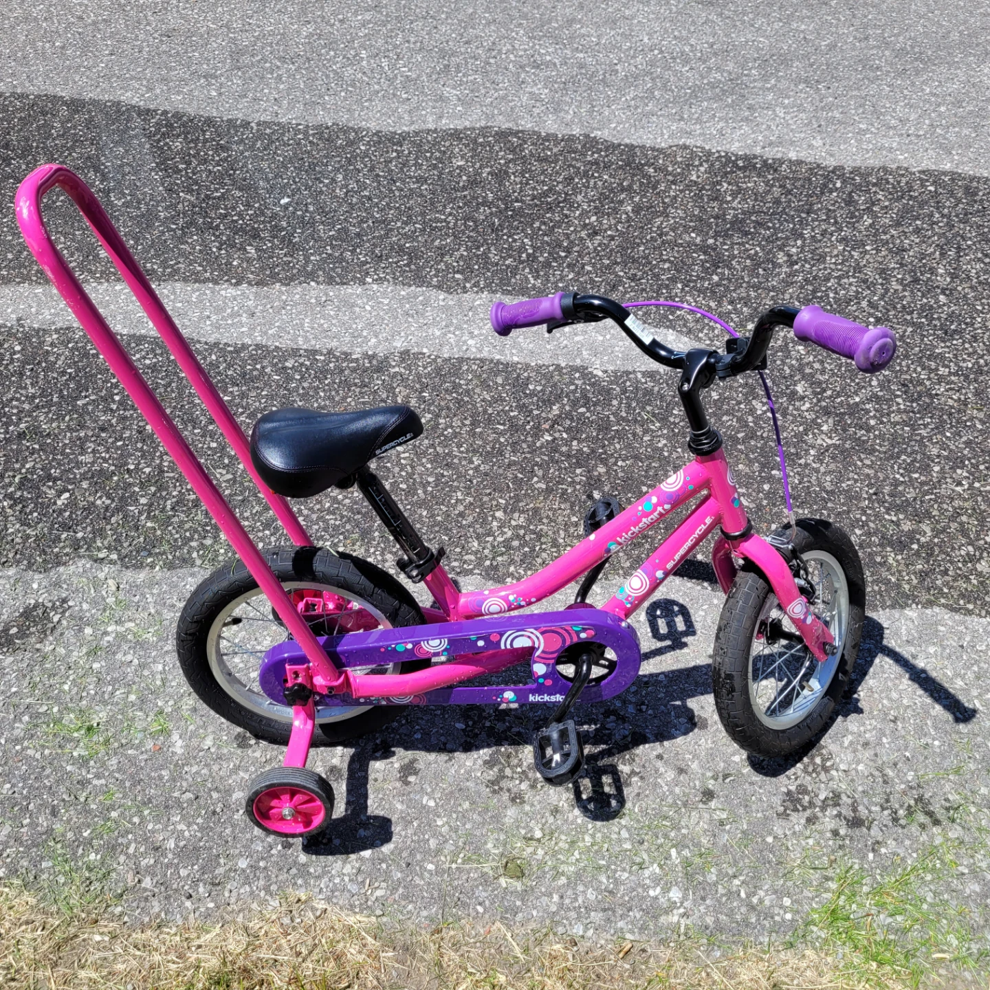 Kids Pink Kickstart Training Bike - photo 3
