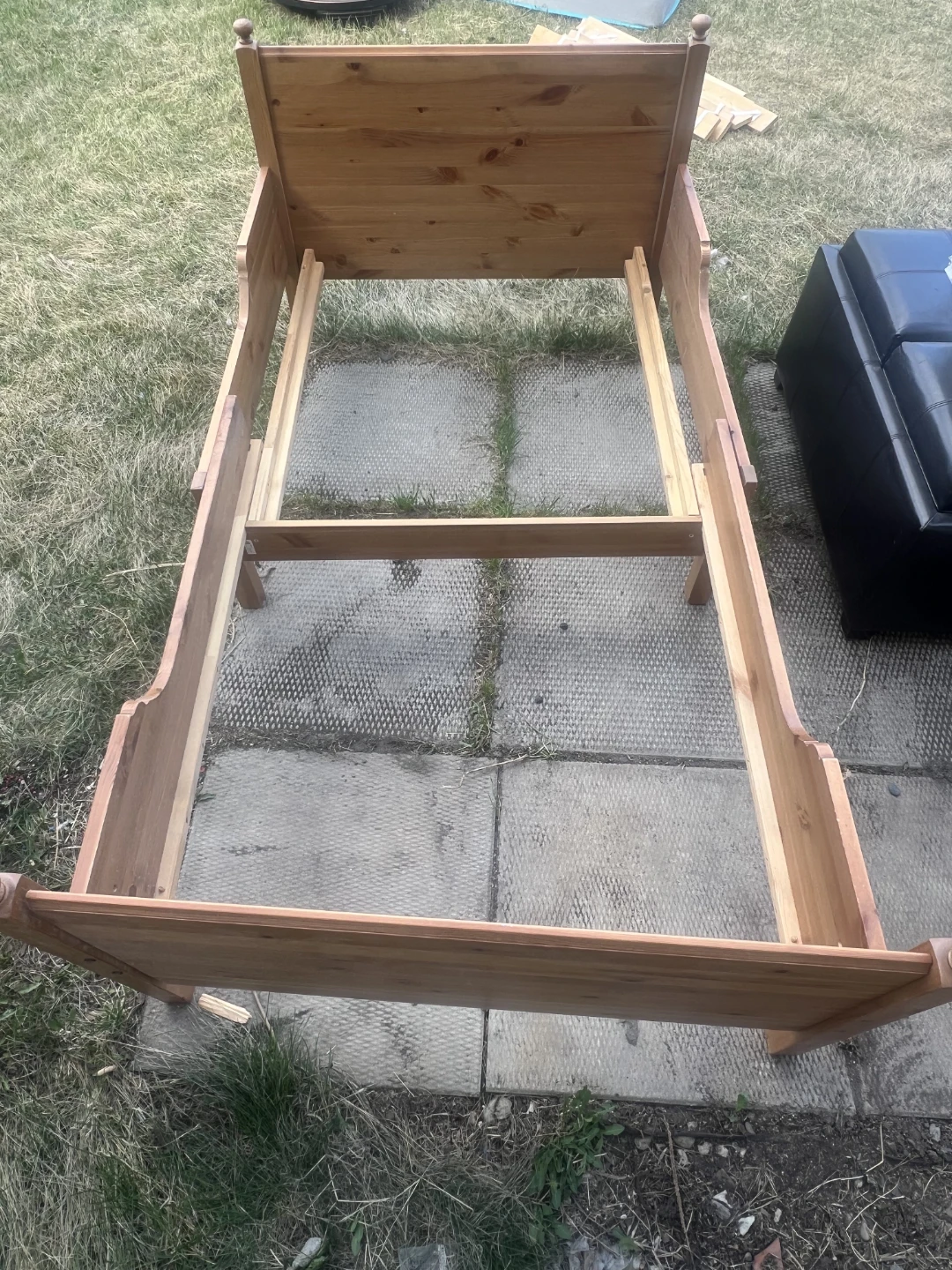 Wooden Twin Bed Frame - photo 2