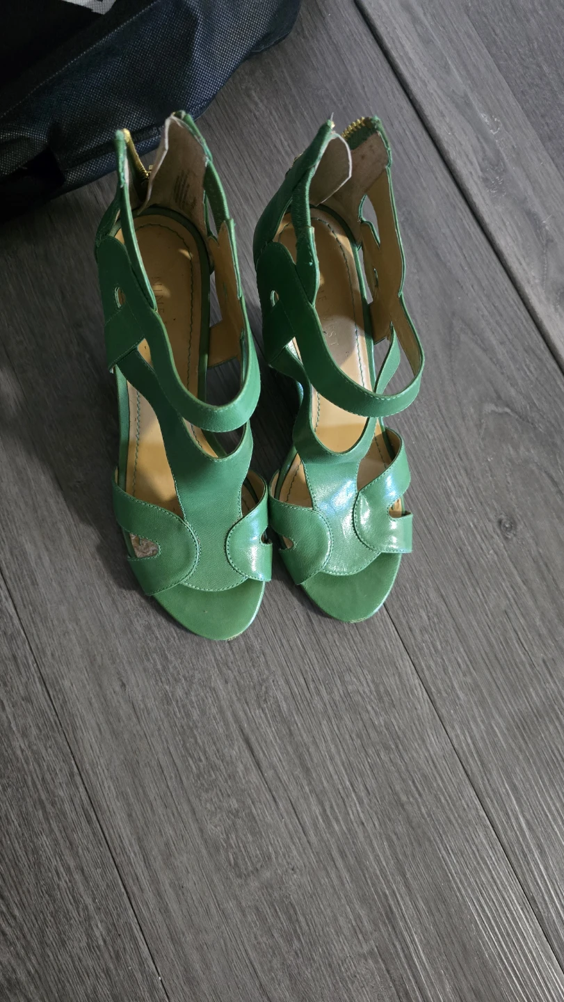 Vince Camuto Green Strappy Wedge women Heels - photo 3