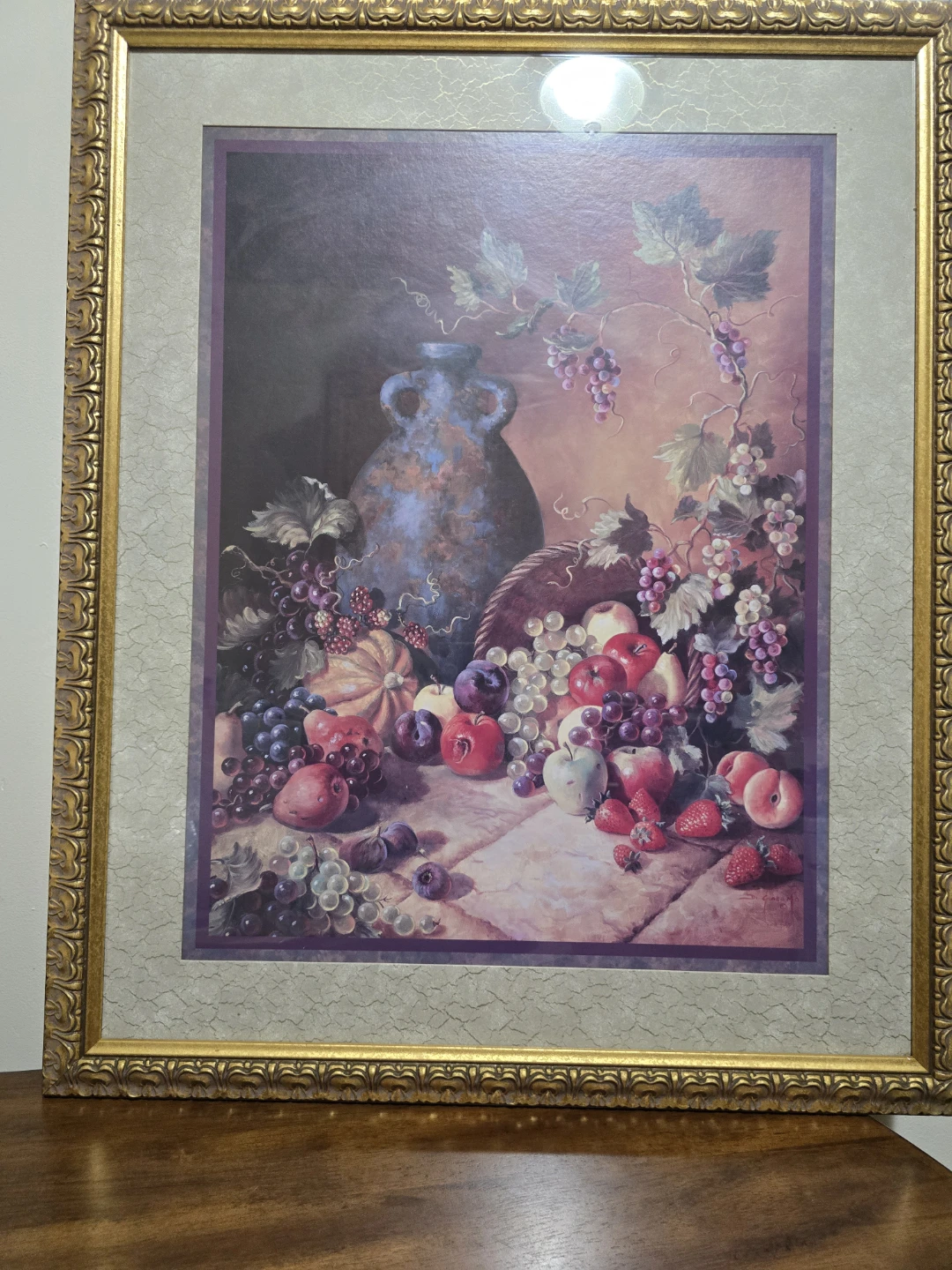 Home Interiors Framed Still Life Fruit Picture - photo 2
