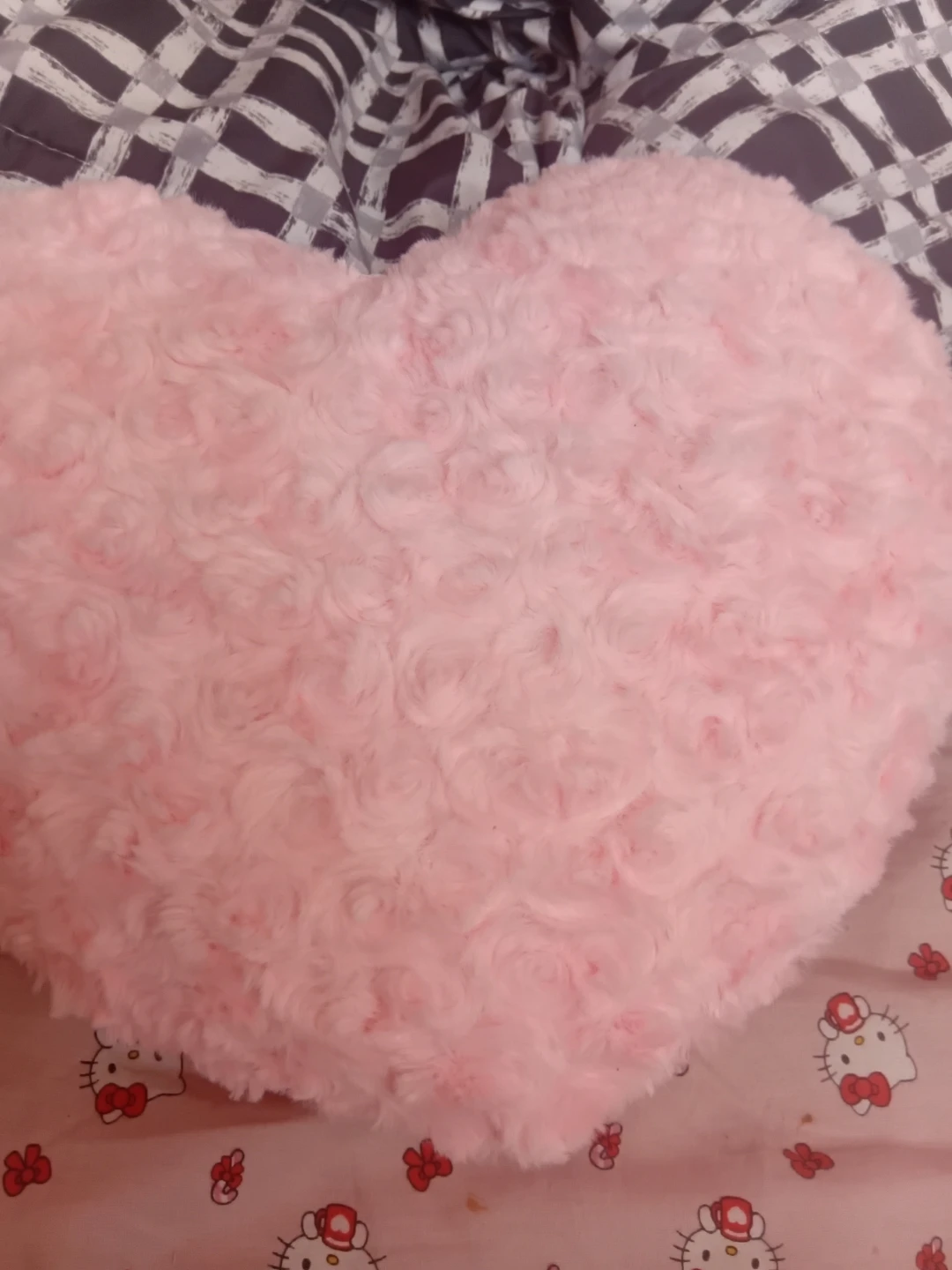Pink Heart "Love" Plush Pillow - photo 2