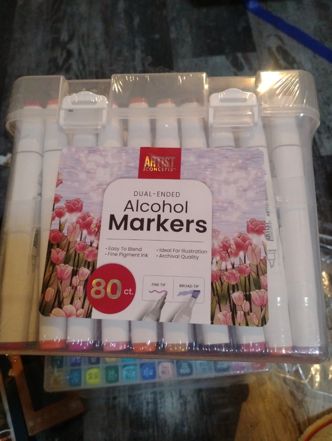 Artist Concepts Dual-Ended Alcohol Markers - 80 Count - photo 2