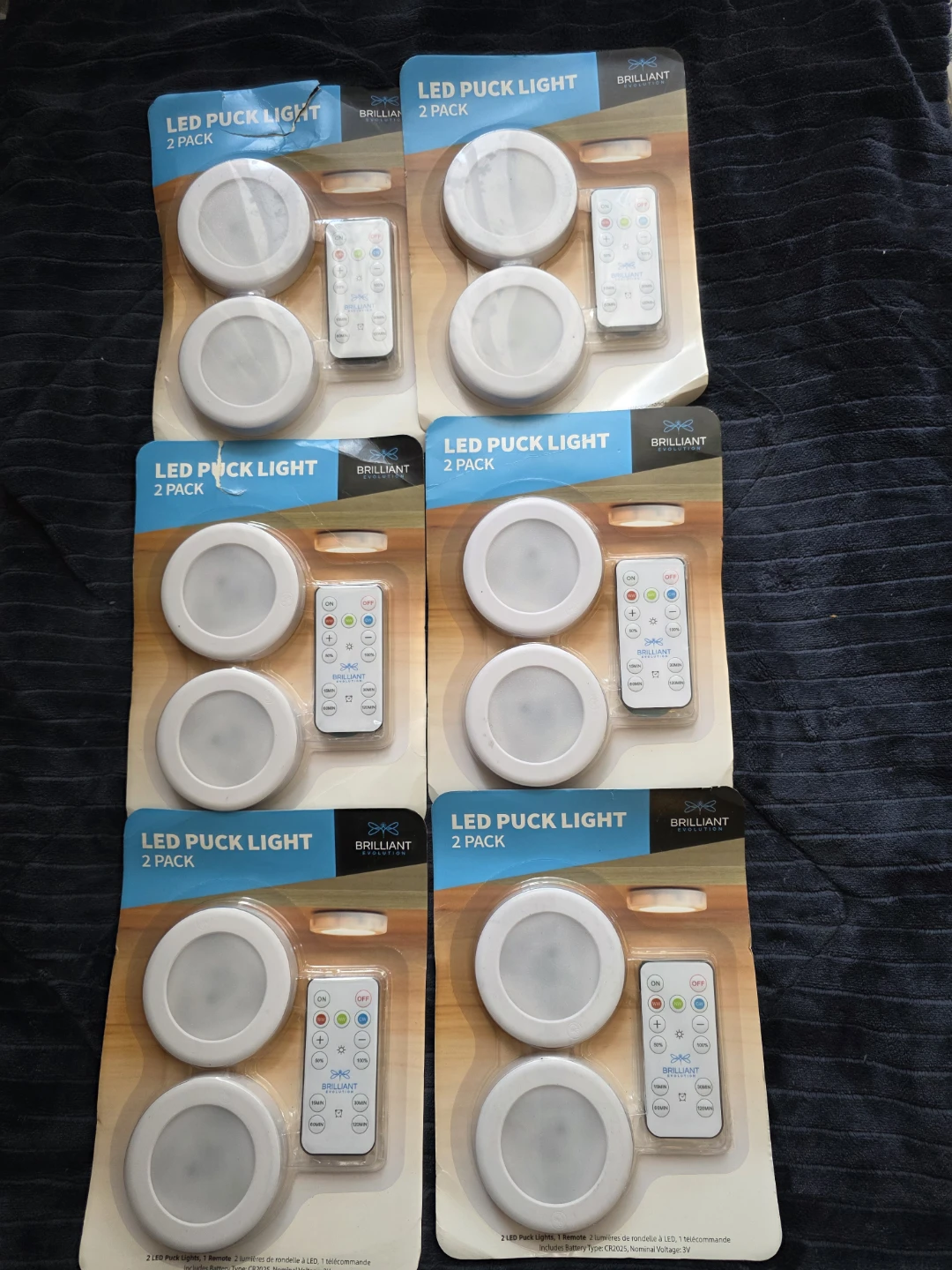 Brilliant LED Puck Lights (2 Pack) - 6 Sets Available