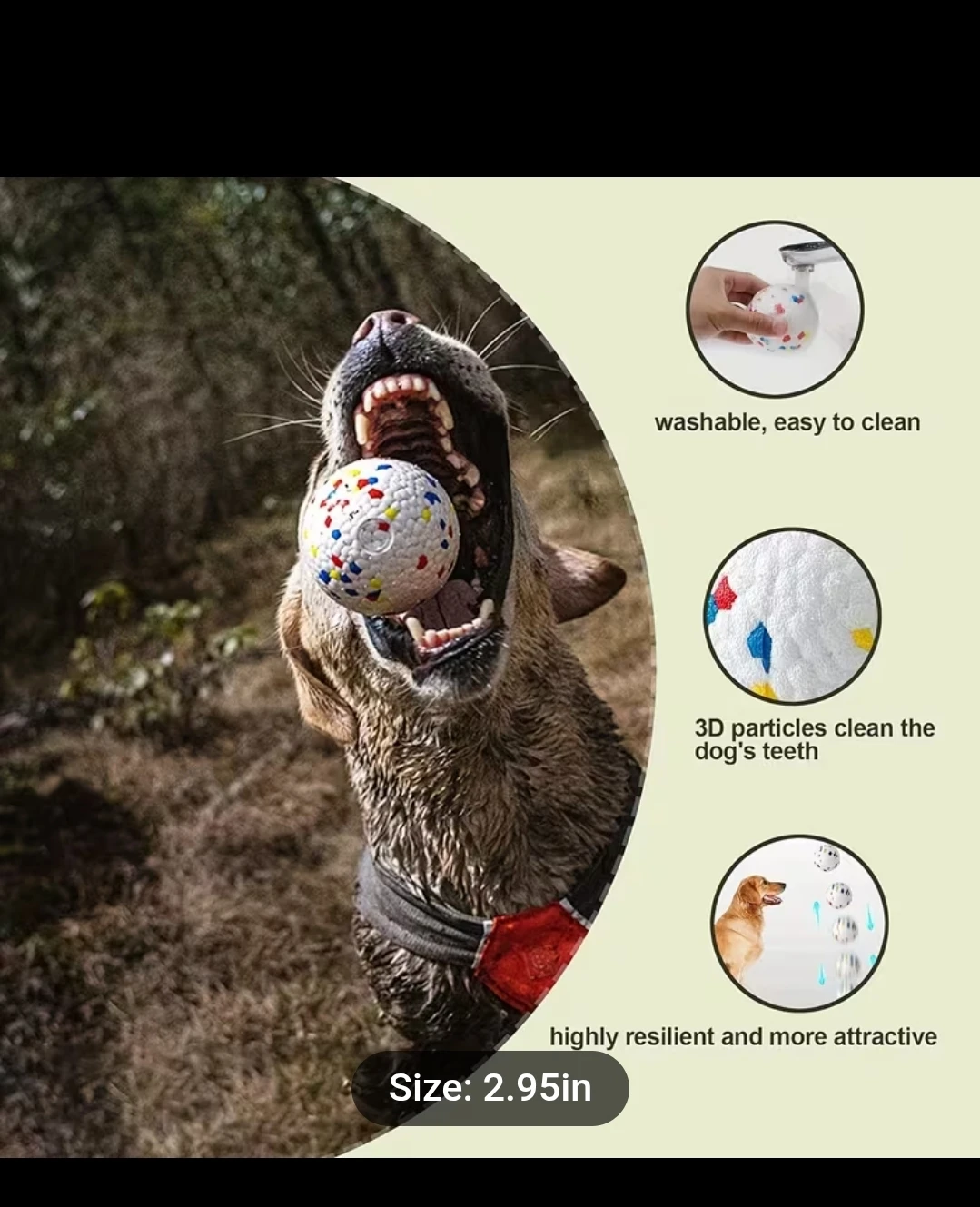 Bite-Resistant Dog Toy Ball *new - photo 5
