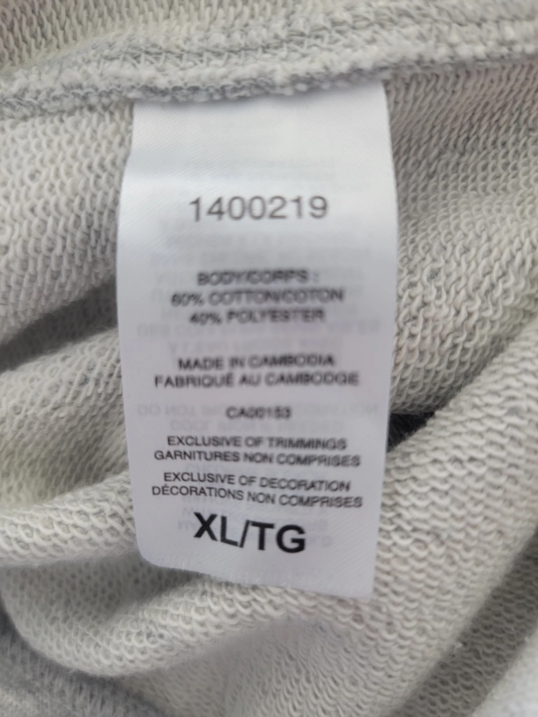 Champion Grey Sweat Shorts XL/TG - photo 5