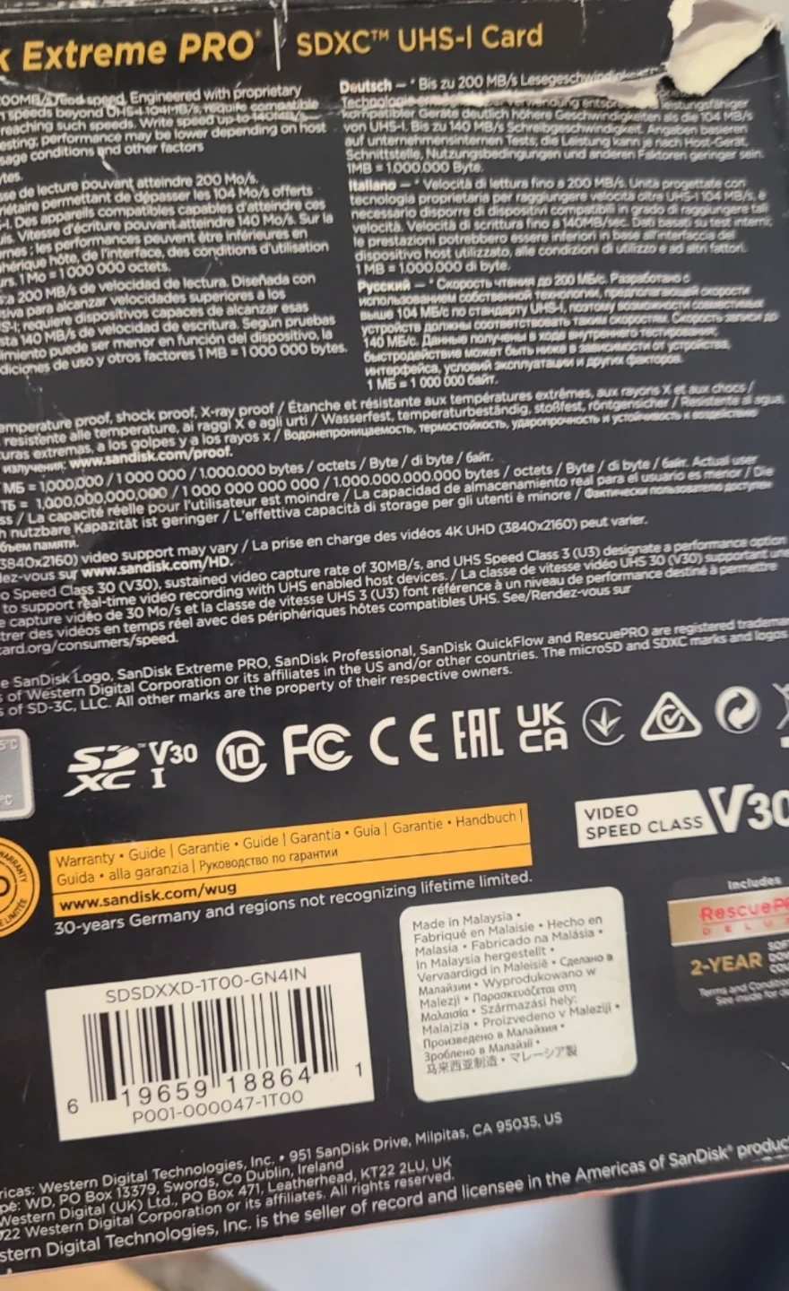 SanDisk 1TB Extreme PRO SDXC UHS-I Memory Card - photo 4