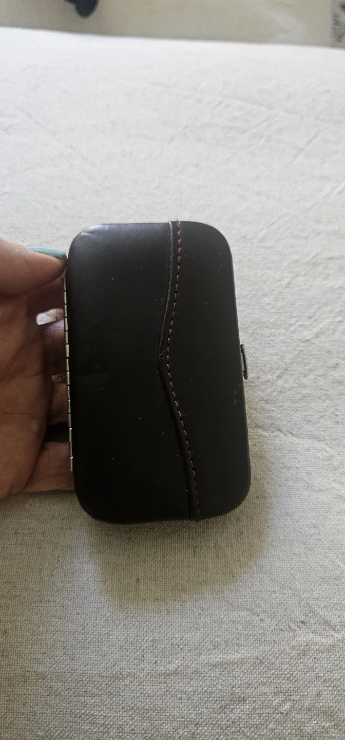 Brown Faux Leather Manicure Set Case - photo 4