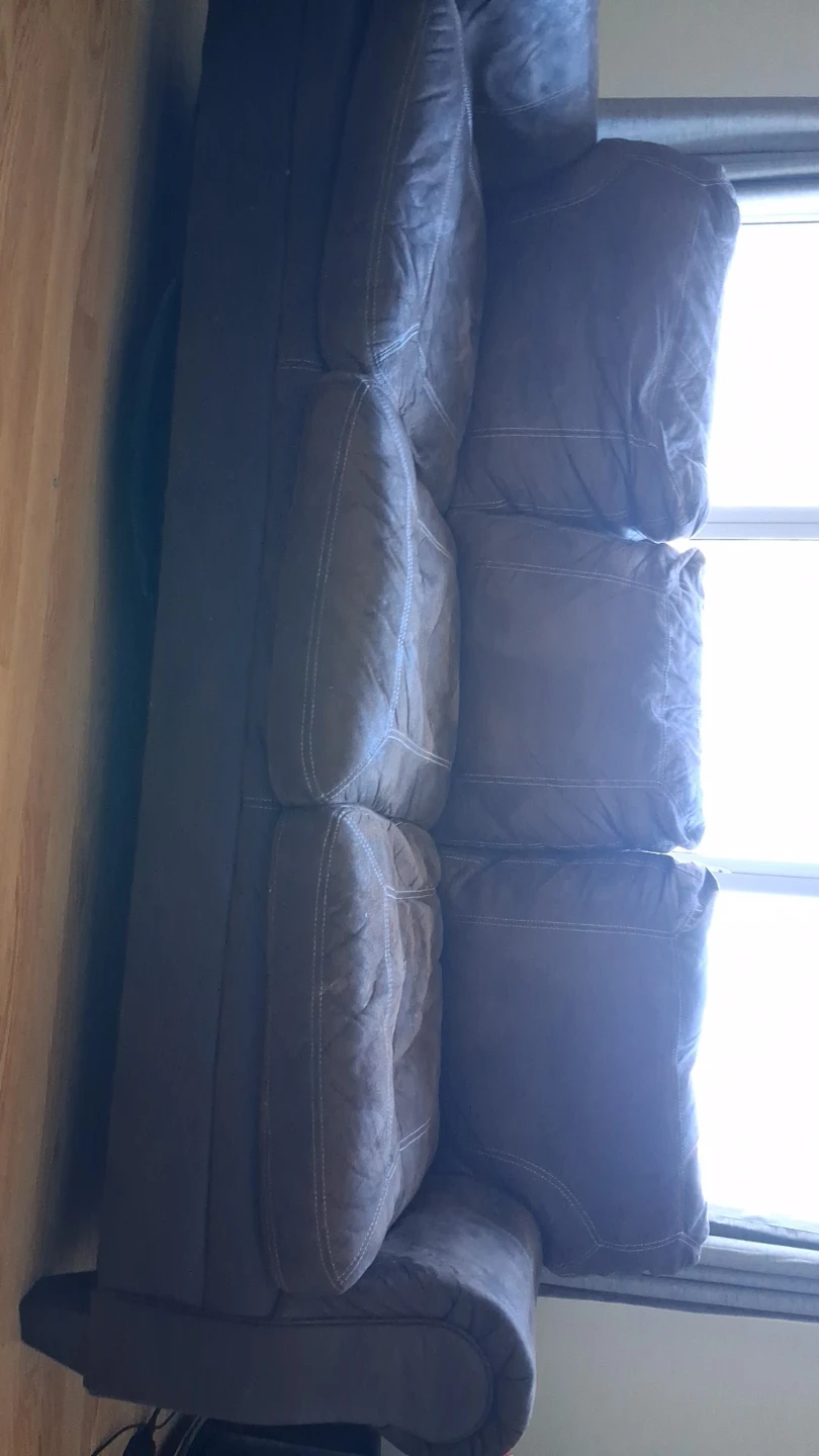 Brown Suede-like Sofa - photo 5