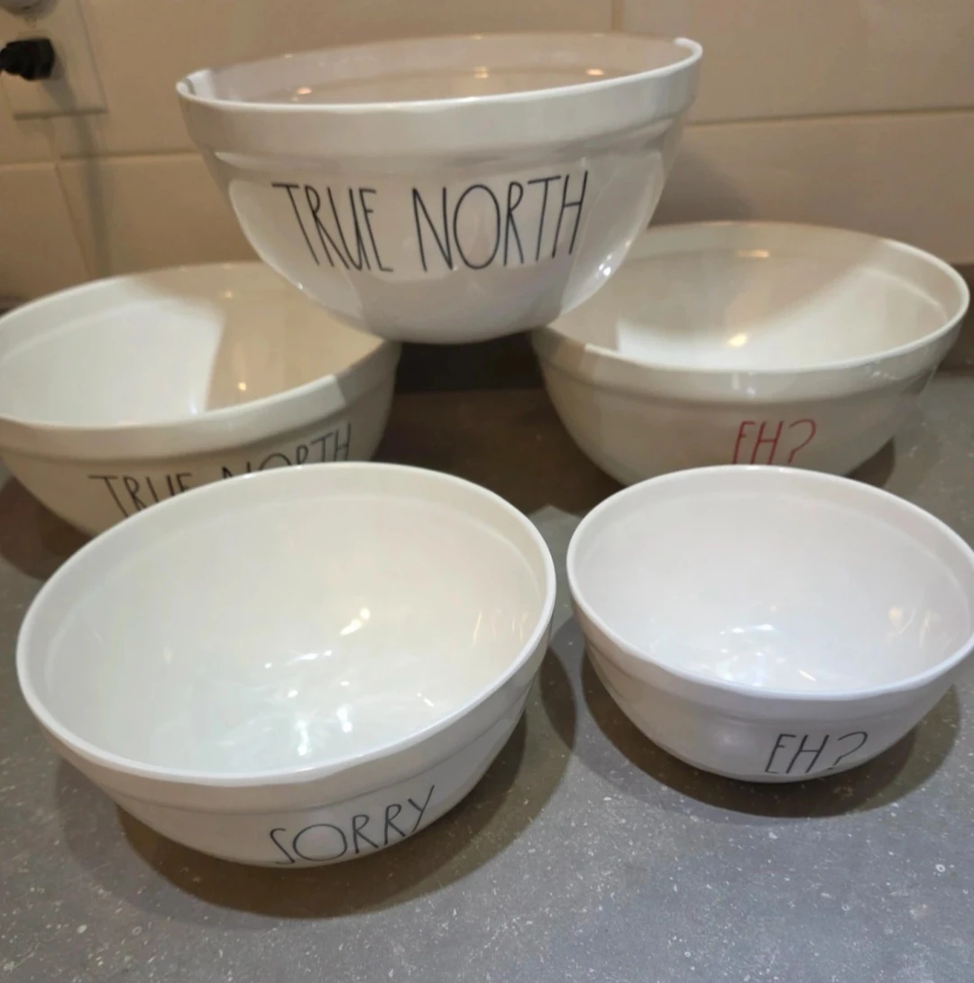 🇨🇦RARE Rae Dunn "True North"  Canadian Theme Dish Set - photo 5