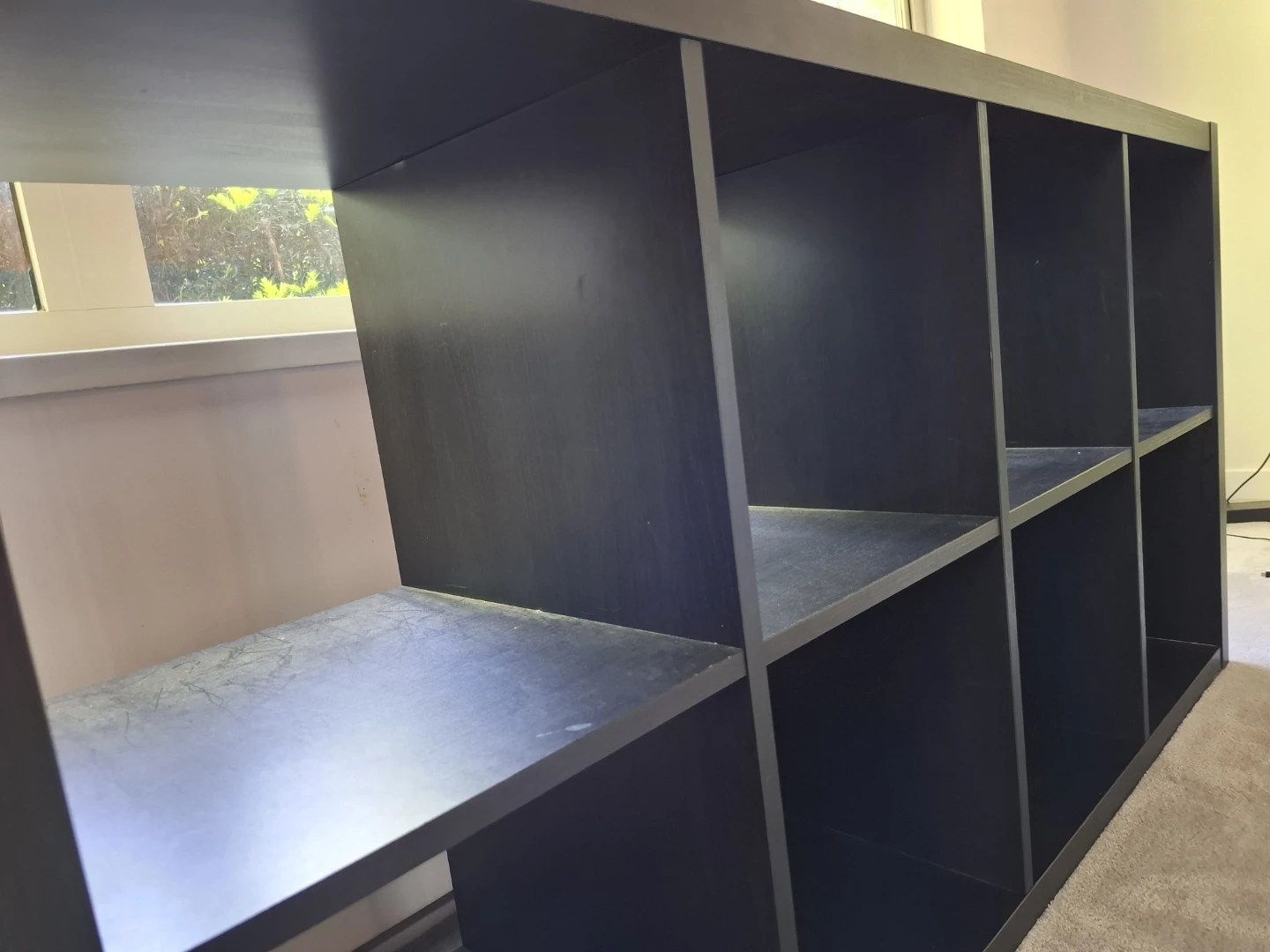 Black 4x2 Cube Storage Shelf - photo 3