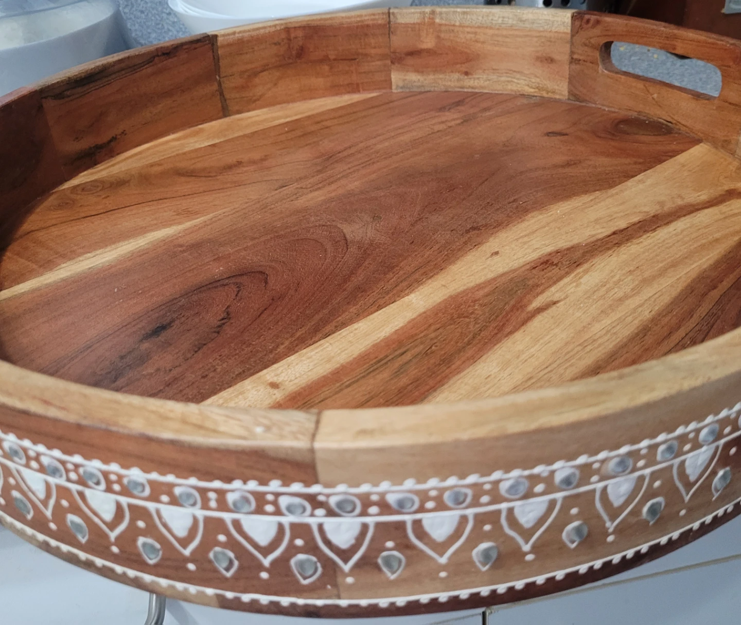 Decorative Wooden Serving Tray - photo 3