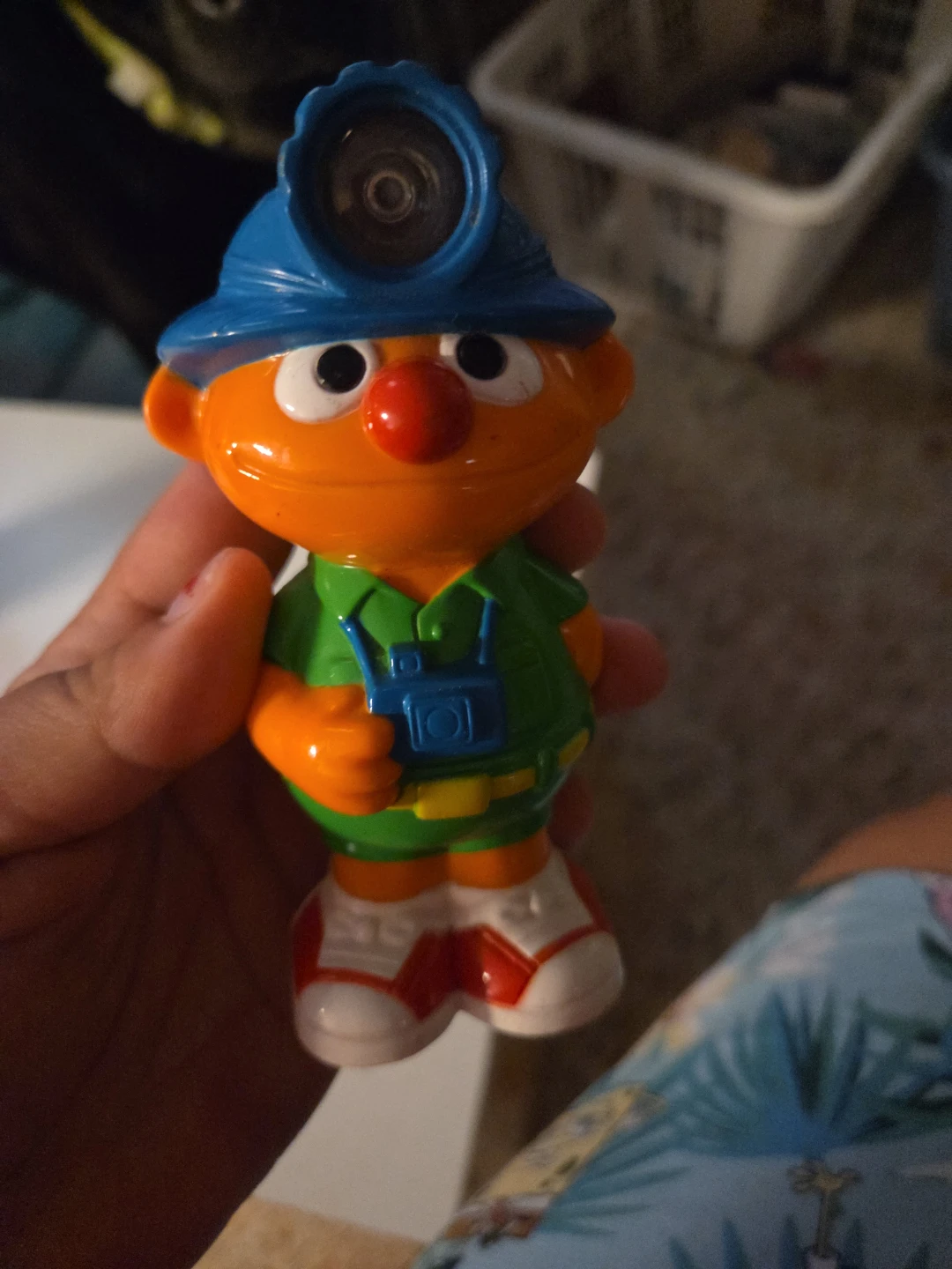 Sesame Street Ernie Miner Figure with Light