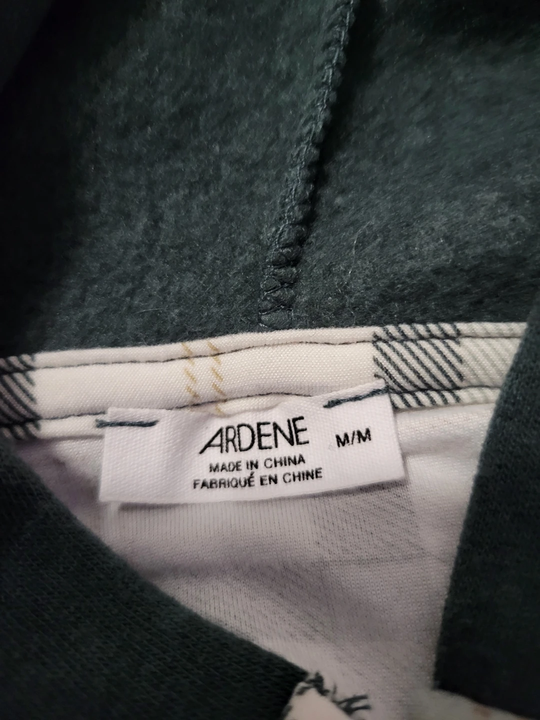 Hooded Button-Up Plaid green shirt - photo 3