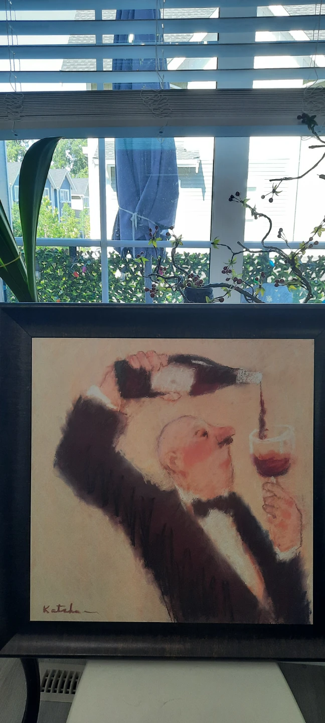 Framed Art Print "The Pour" by Katcha
