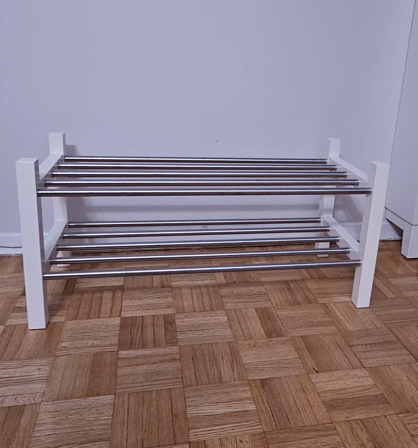 IKEA TJUSIG Shoe Rack - White - photo 2