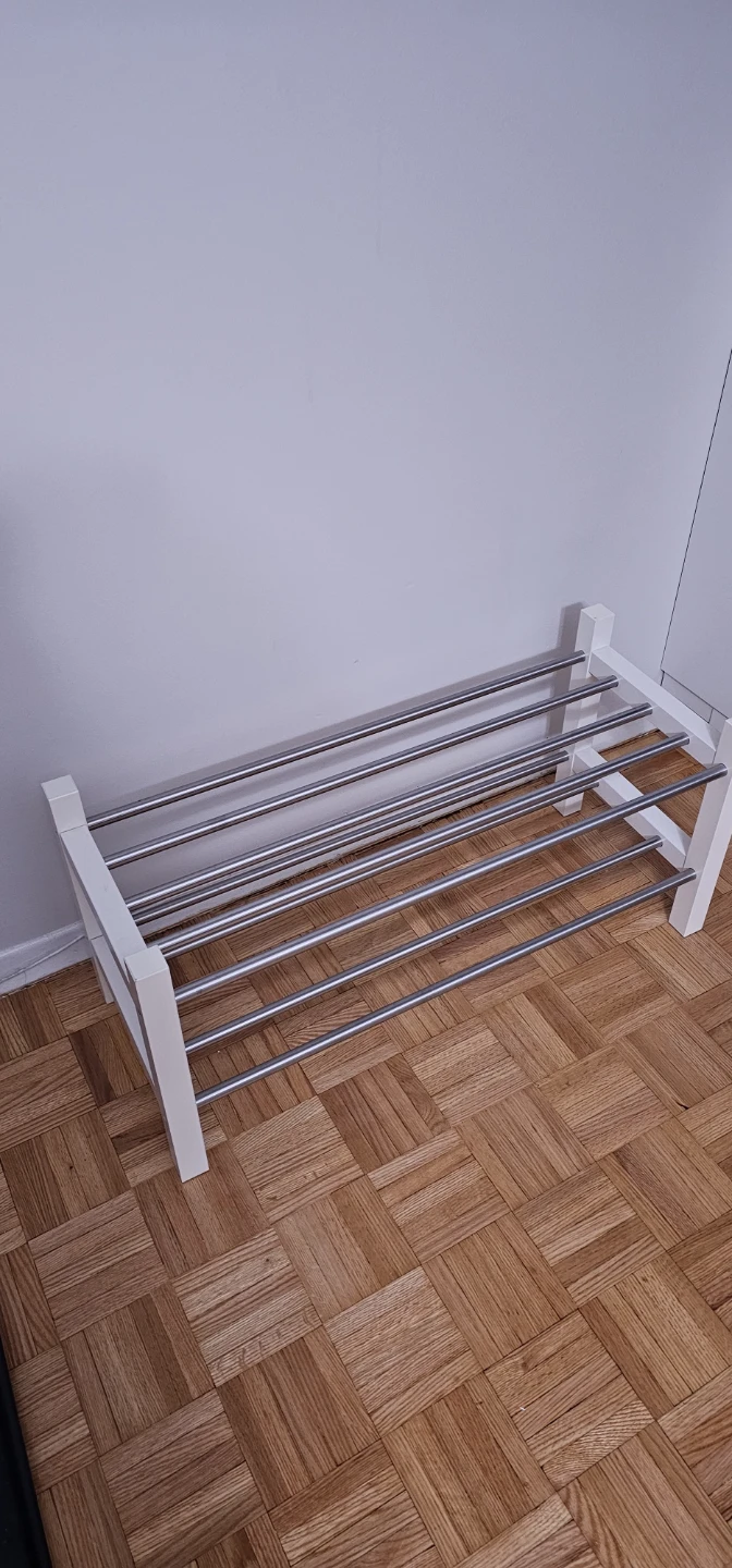 IKEA TJUSIG Shoe Rack - White - photo 3