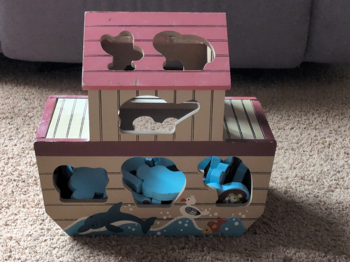 Wooden Noah's Ark Shape Sorter Toy - photo 2