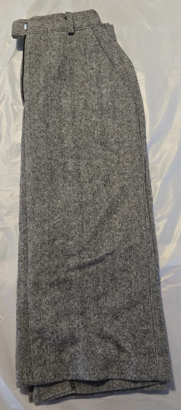 Lote Herringbone Wool Blend Pencil Skirt Small