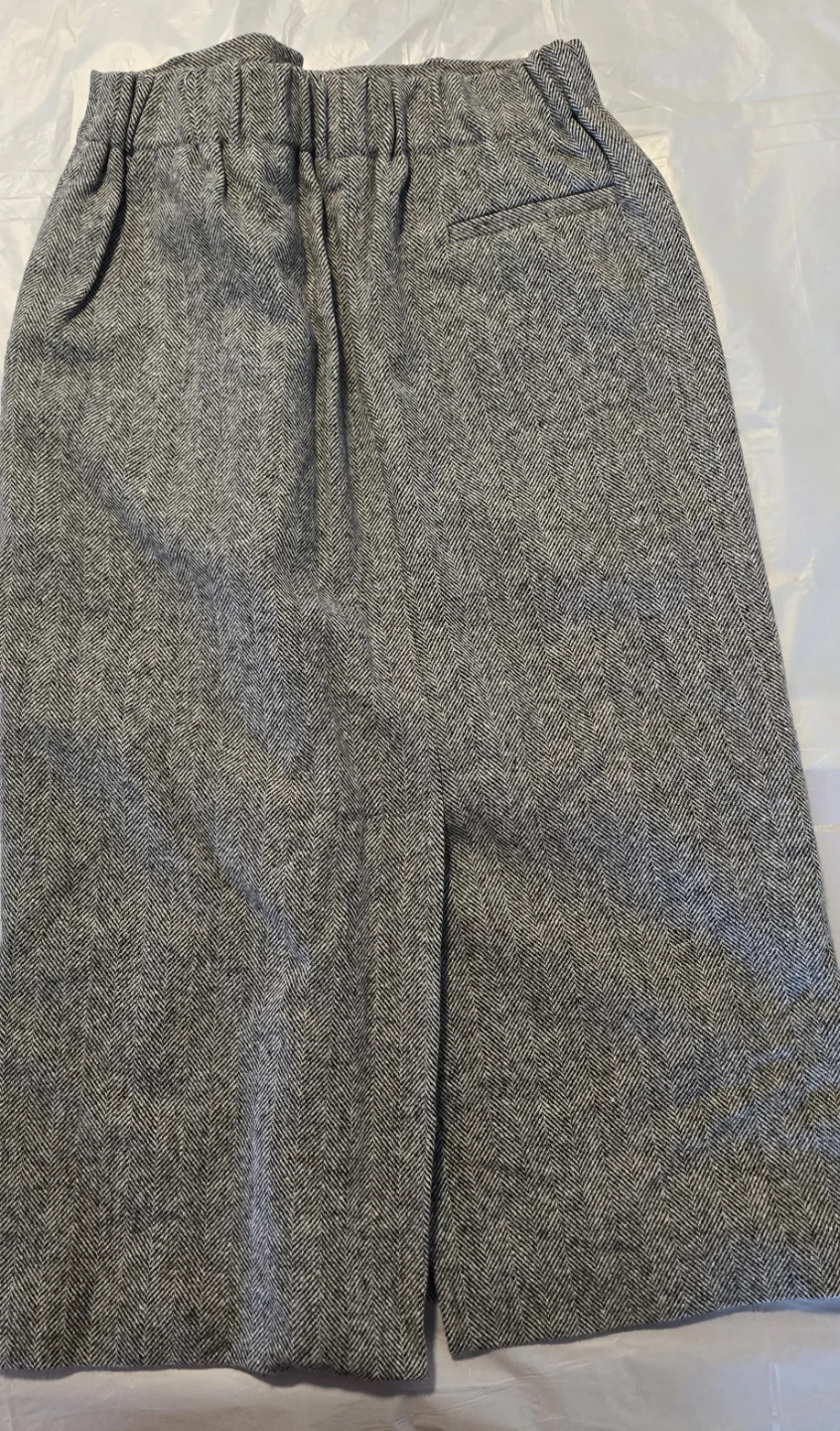 Lote Herringbone Wool Blend Pencil Skirt Small - photo 3