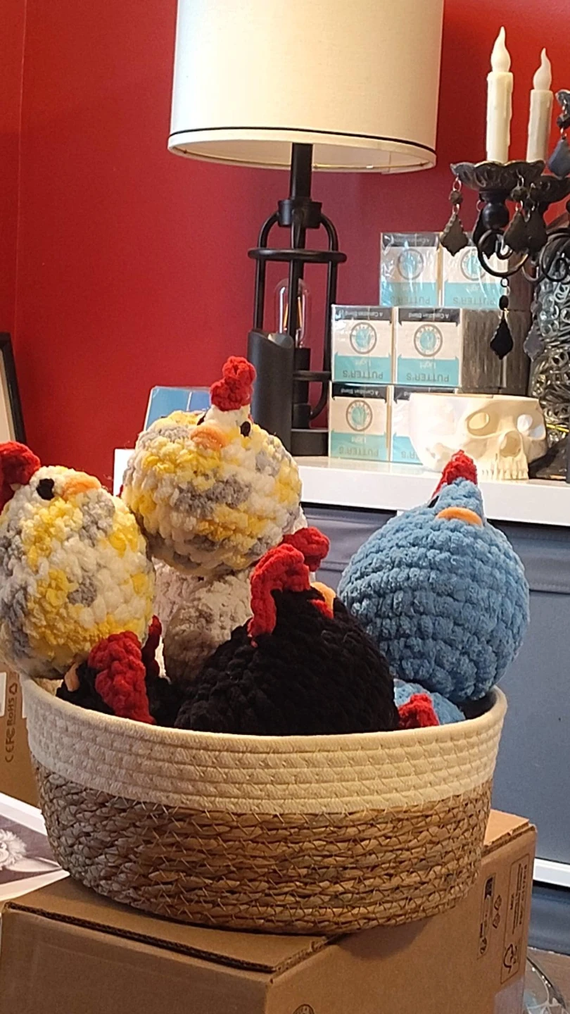 Crocheted Chicken Plushies $15 each - photo 2