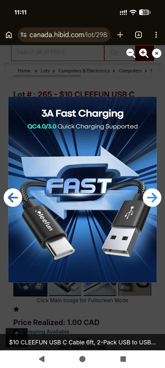 CLEEFUN USB-C Cable 2-Pack fast charging