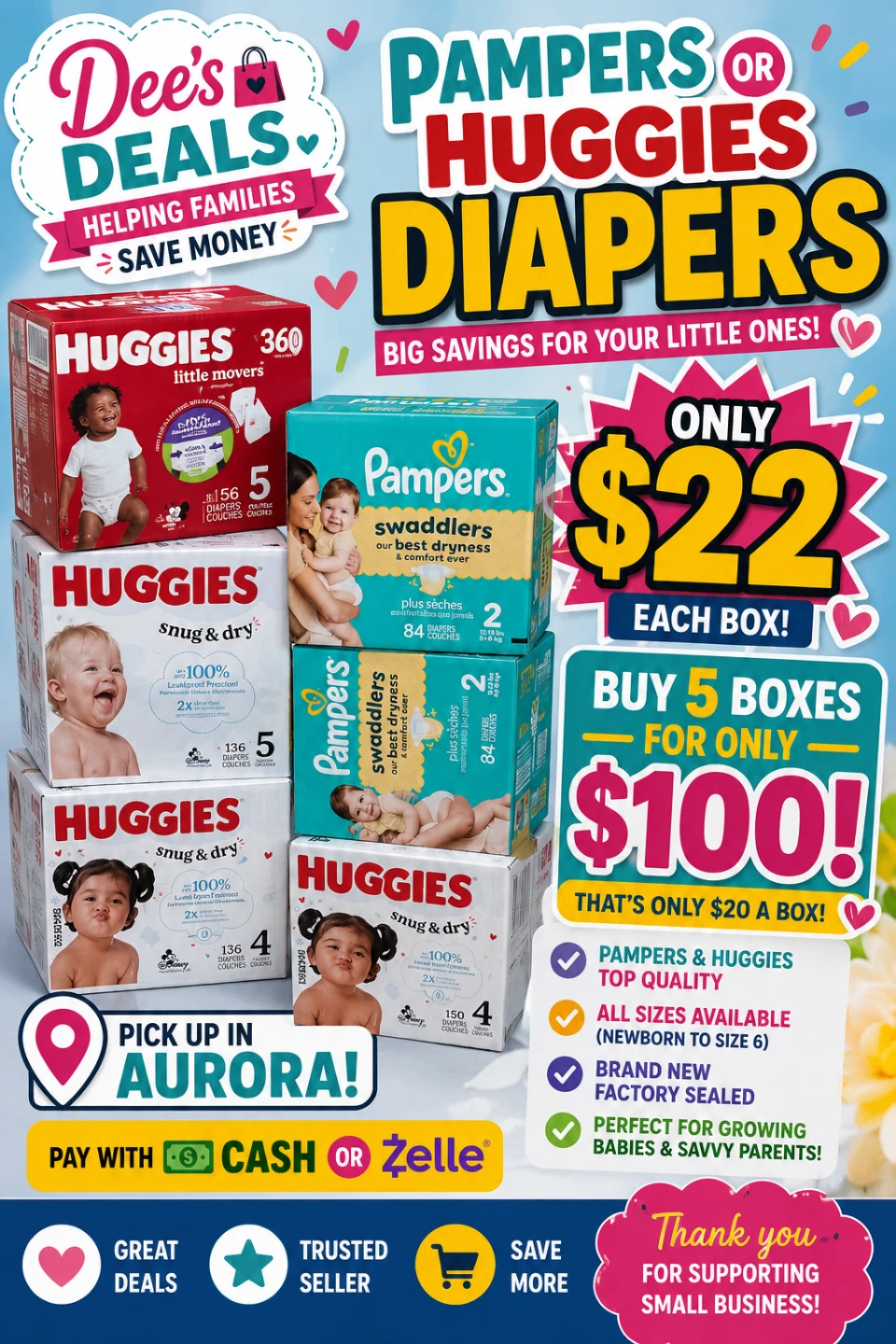 Pampers & Huggies Diapers Big Savings Offer any size $22 - photo 2