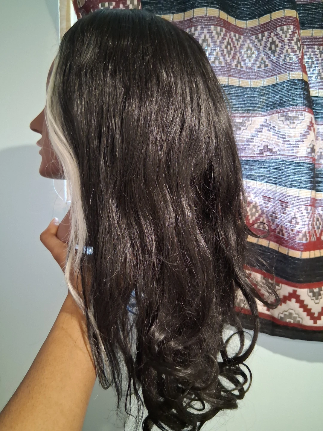 Wig - Black with Blonde Highlights - photo 3