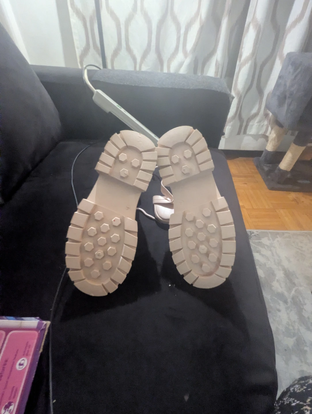 Light Pink Combat Boots - photo 2