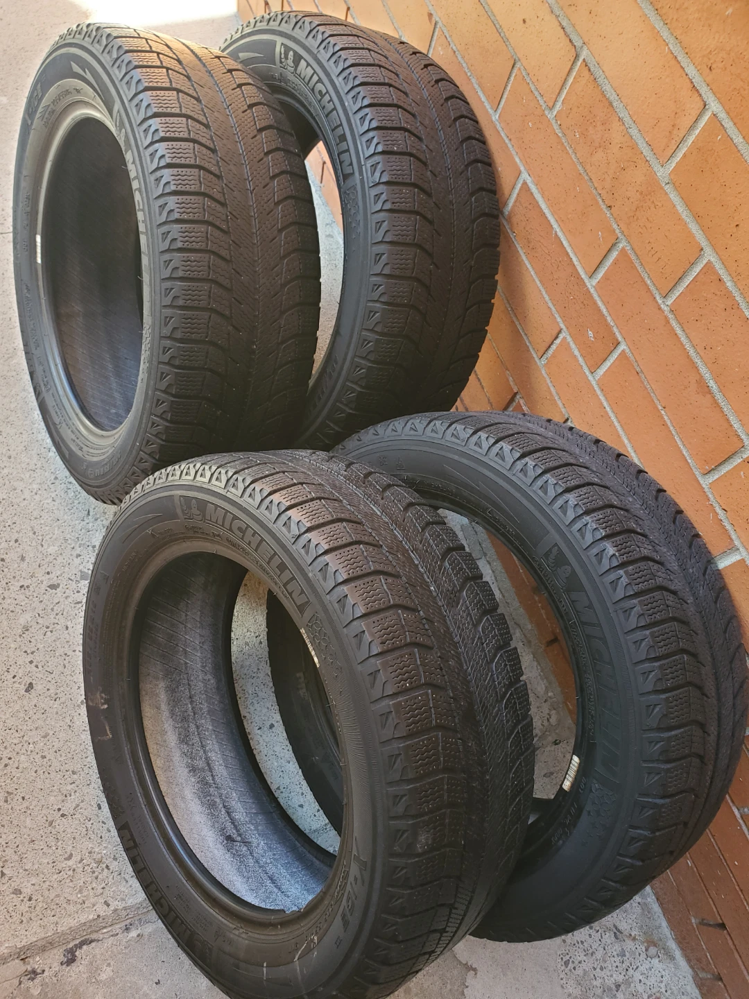 Four 205/55R16 Michelin Winter Tires