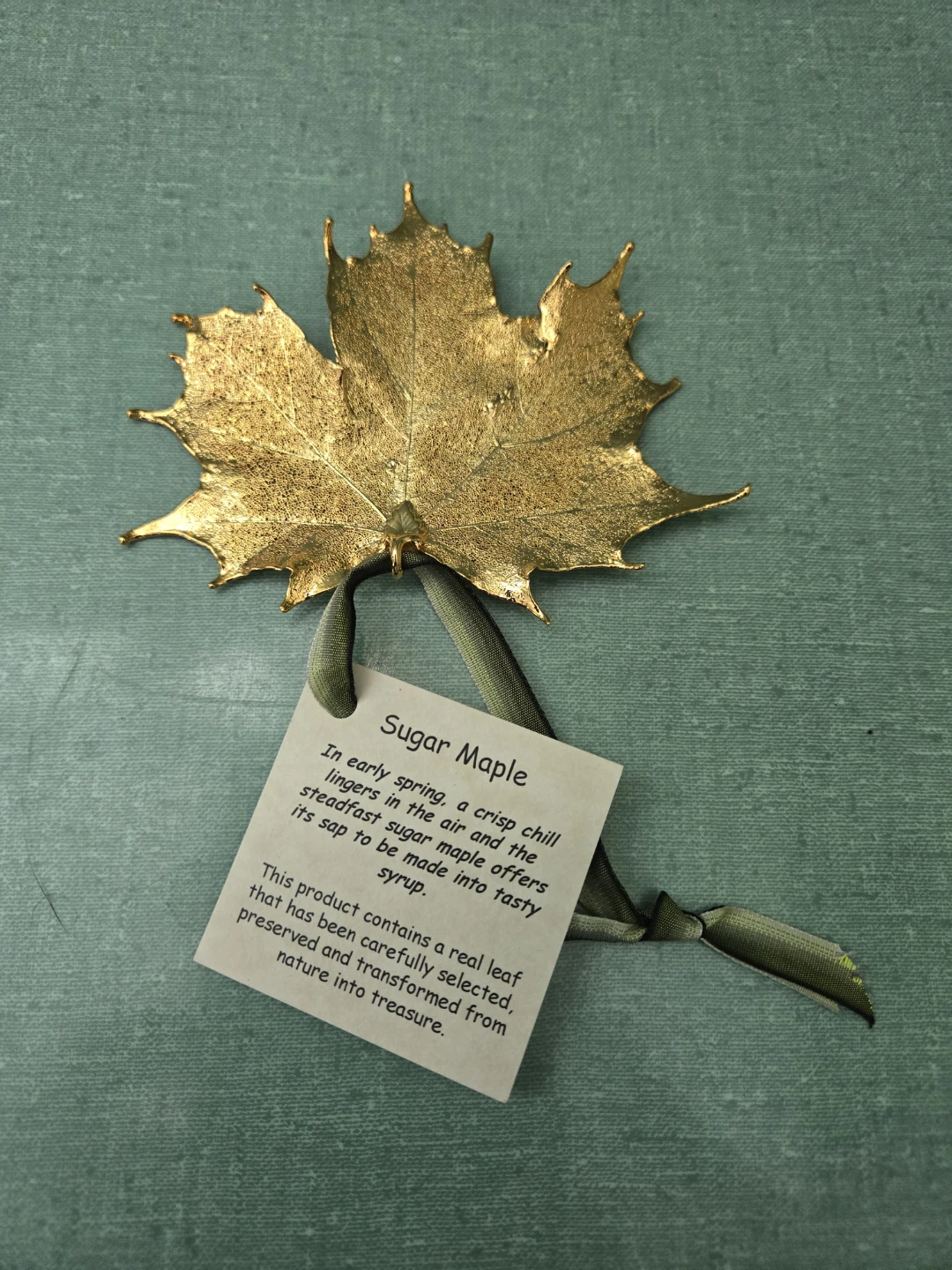 Sugar Maple Leaf Pendant/Ornament