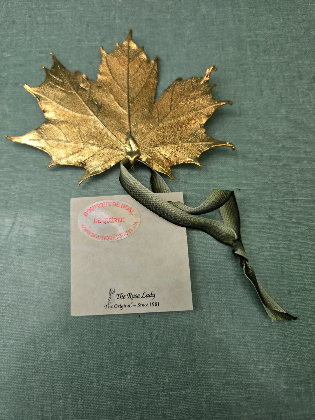 Sugar Maple Leaf Pendant/Ornament - photo 2