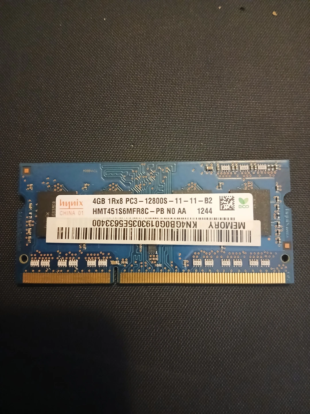 Hynix 4GB DDR3 PC3-12800S Desktop RAM