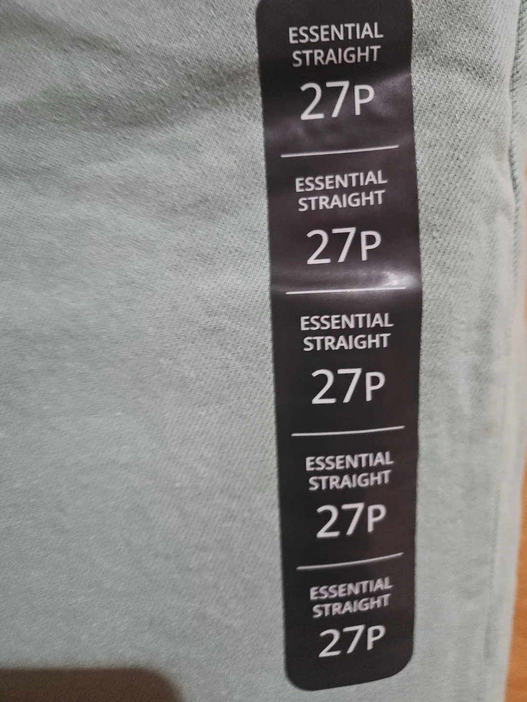 J. Crew Essential Straight Jeans - Size 27P - Light Green - photo 4