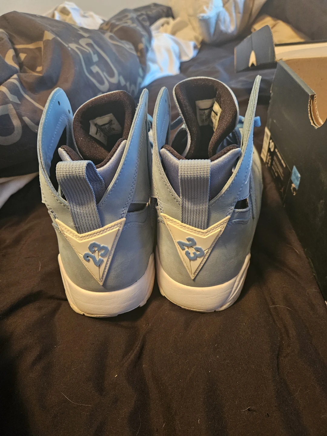 Air Jordan 7 Retro 'University Blue' Sneakers Size 10 - photo 3