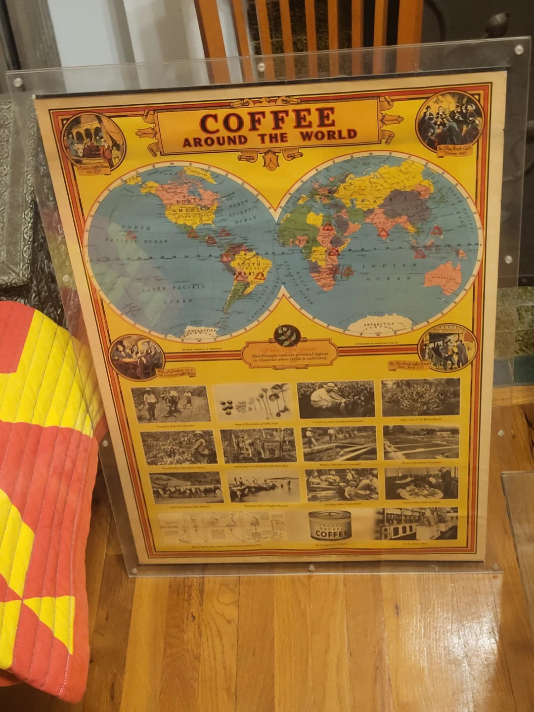 Coffee Around the World Vintage  Poster - photo 3