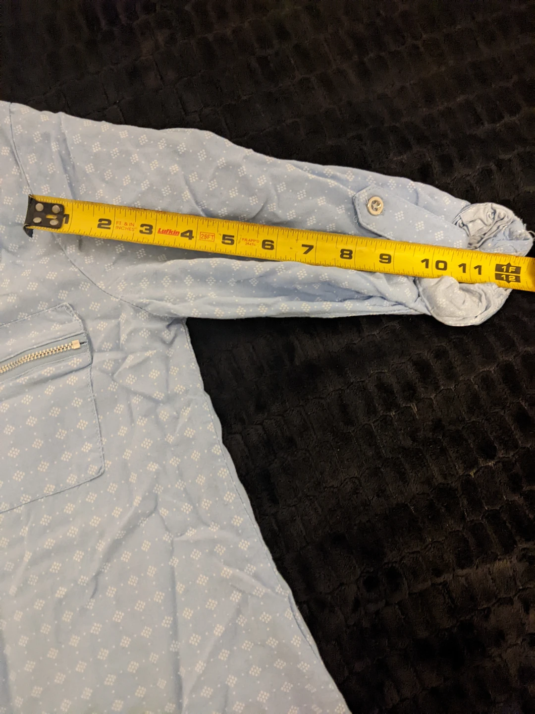 Women's Blouse (Light Blue and White) - photo 4
