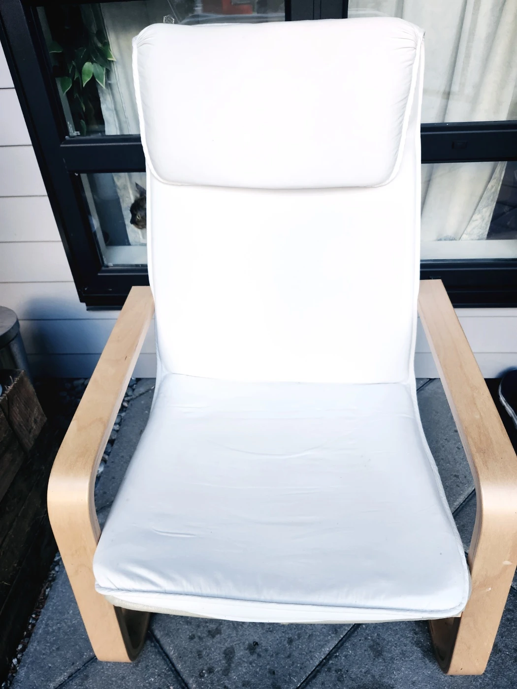 IKEA POÄNG Armchair - White/Birch