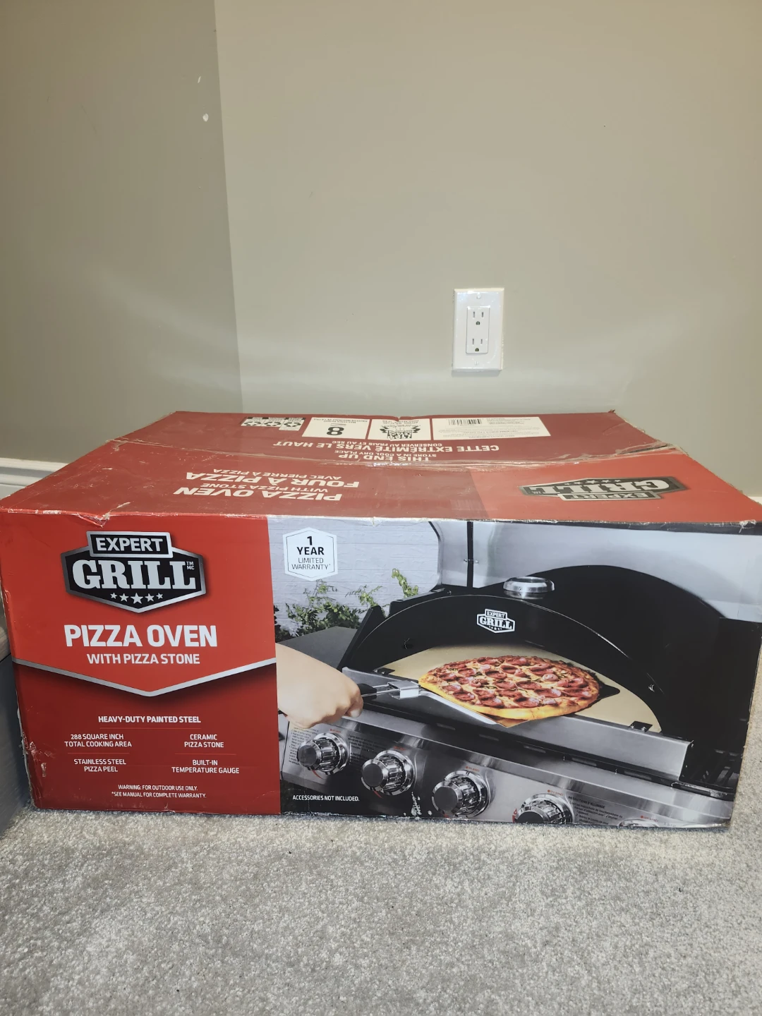 Expert Grill Pizza Oven with Pizza Stone
