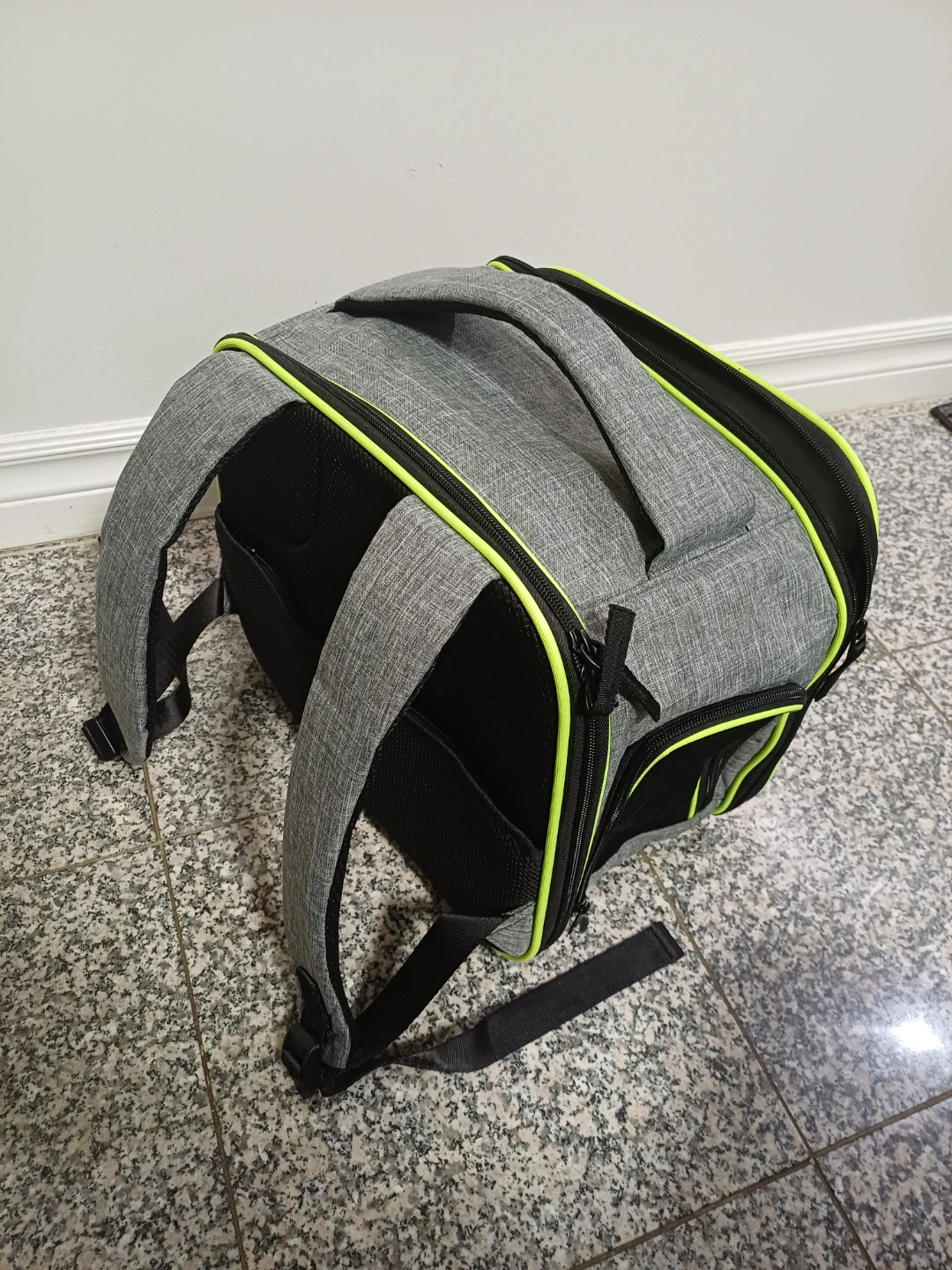 Furtent Pet Carrier Backpack - Grey/Lime Green - photo 4