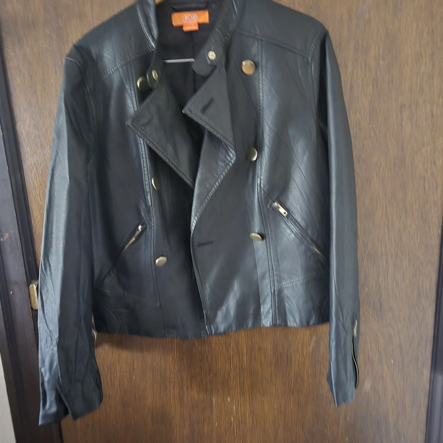 Womens faux leather jacket xl
