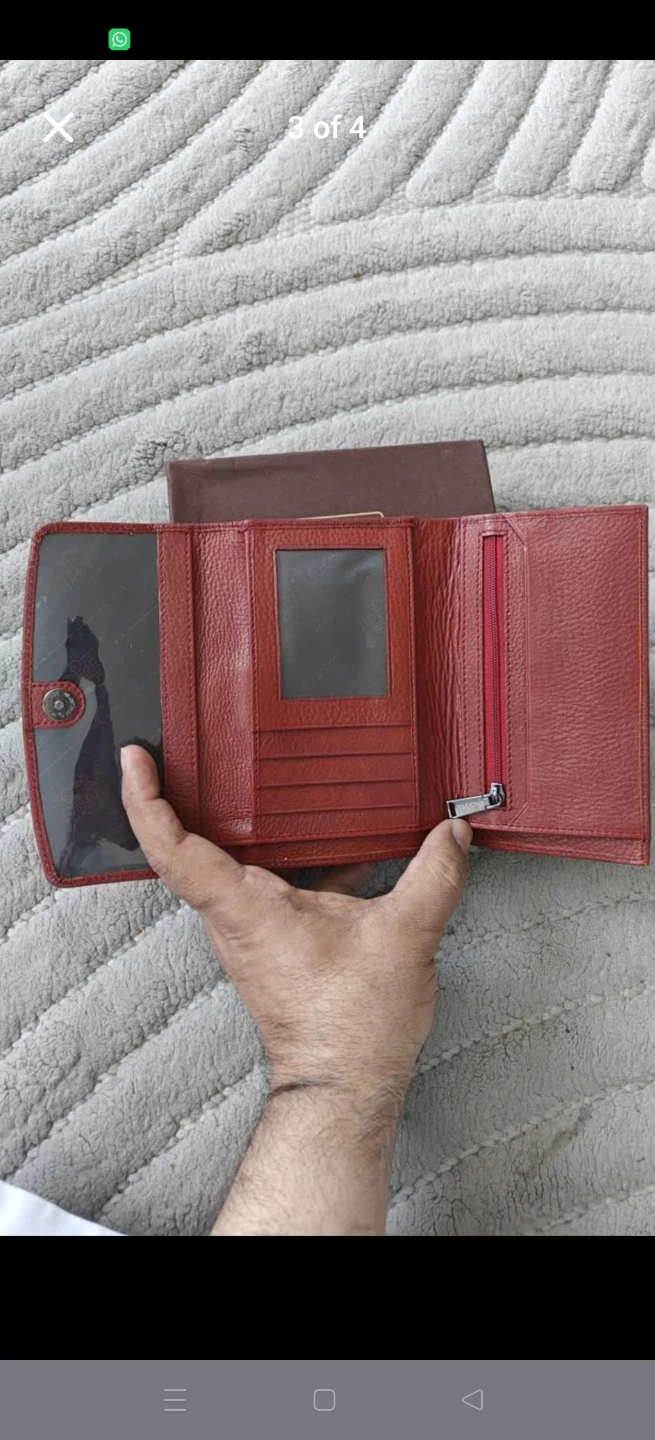 Bessel Red Leather Women's Wallet - photo 2