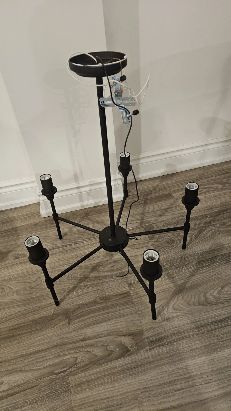 Black 6-Light Chandelier