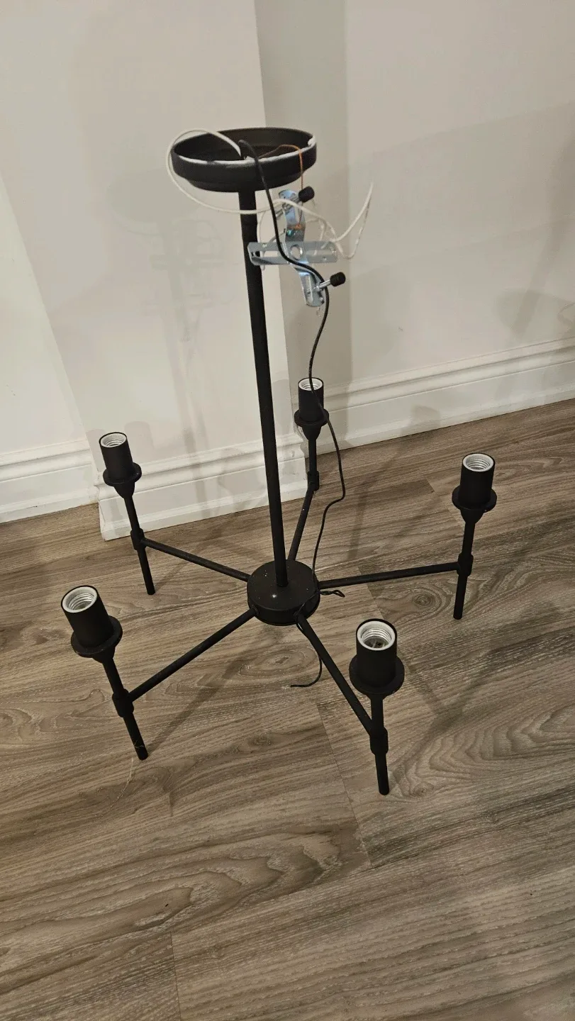 Black 6-Light Chandelier